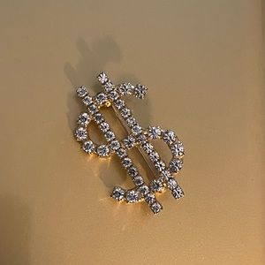 Money sign pin